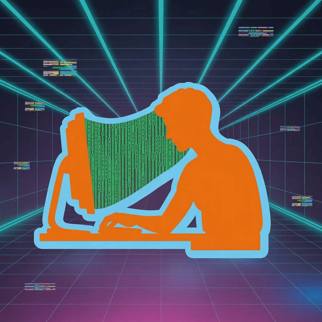 man with computer